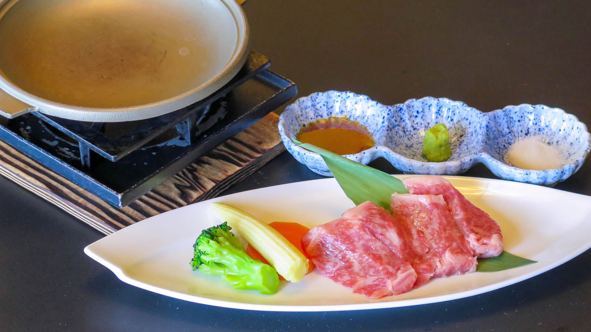 【冬】＜こだわり懐石〜花紀行＞ 「飛騨牛」「あんこう味噌鍋」「銀鱈煮つけ」「穴子飯蒸し」など全14品