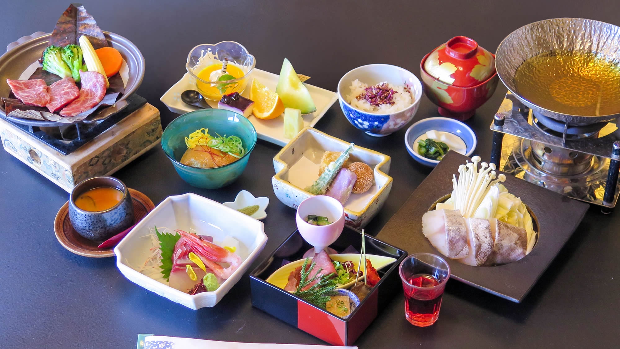 【冬】＜迷ったらこれ！華彩懐石＞料理自慢の宿★おススメの旬味覚をご用意