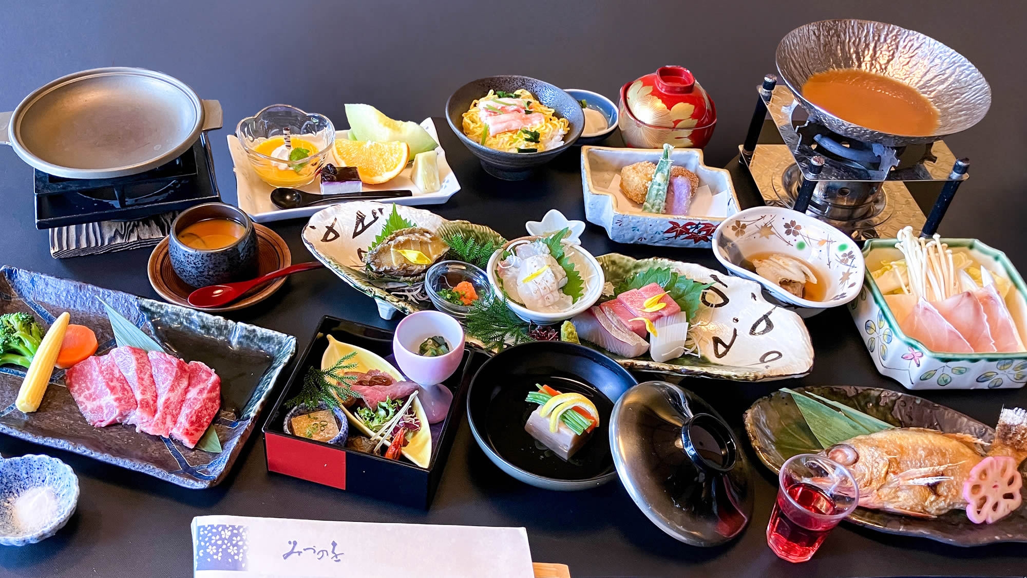 【冬】＜贅沢と匠を味わう懐石〜白帝＞ 「飛騨牛ステーキ」「めぬけ味噌鍋」「のどぐろ」など全13品