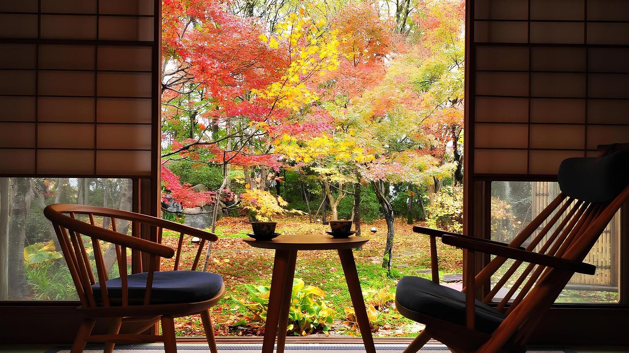 庭園特別室檜風呂付