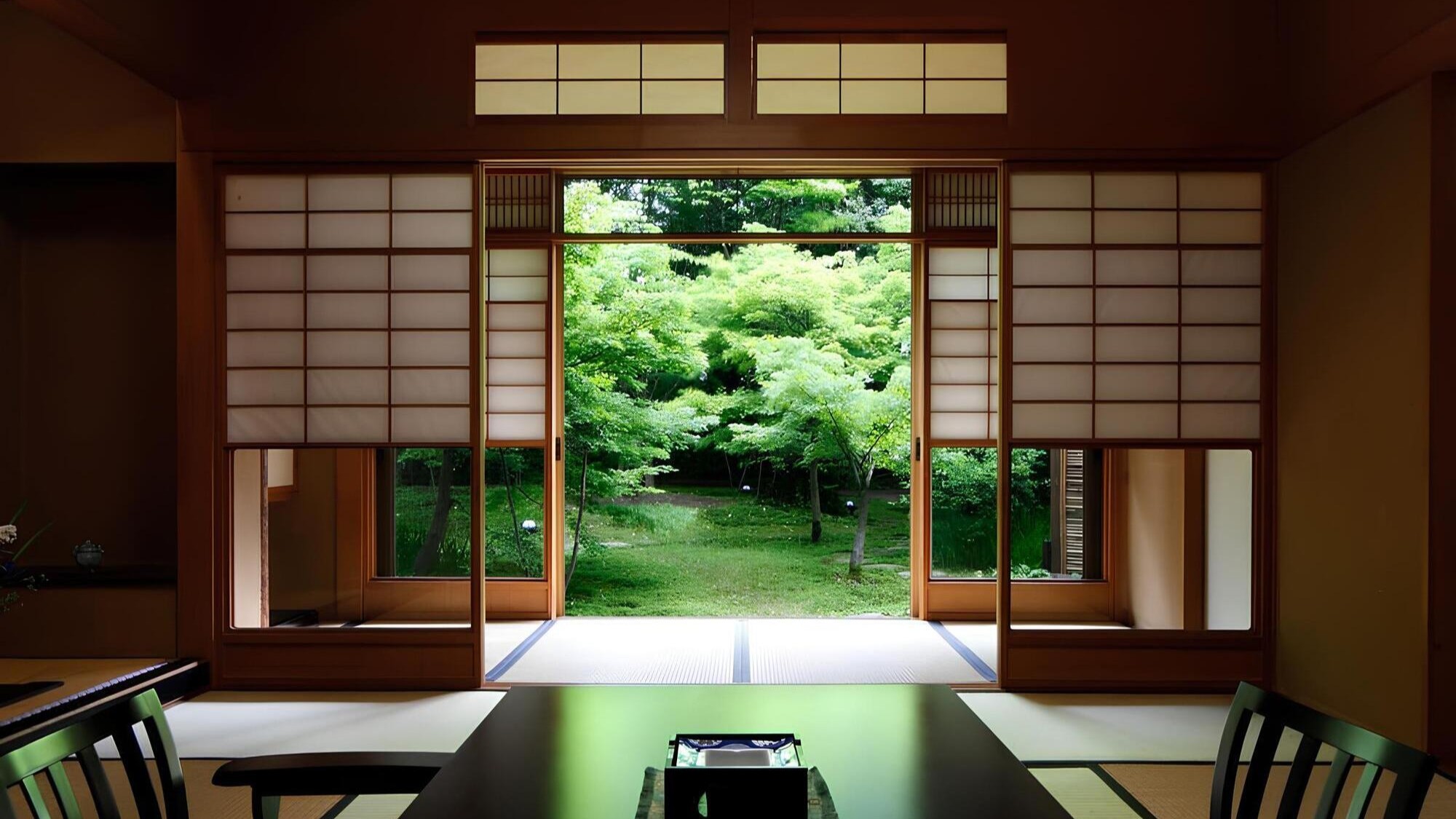 庭園特別室和室ベッドルーム檜風呂付