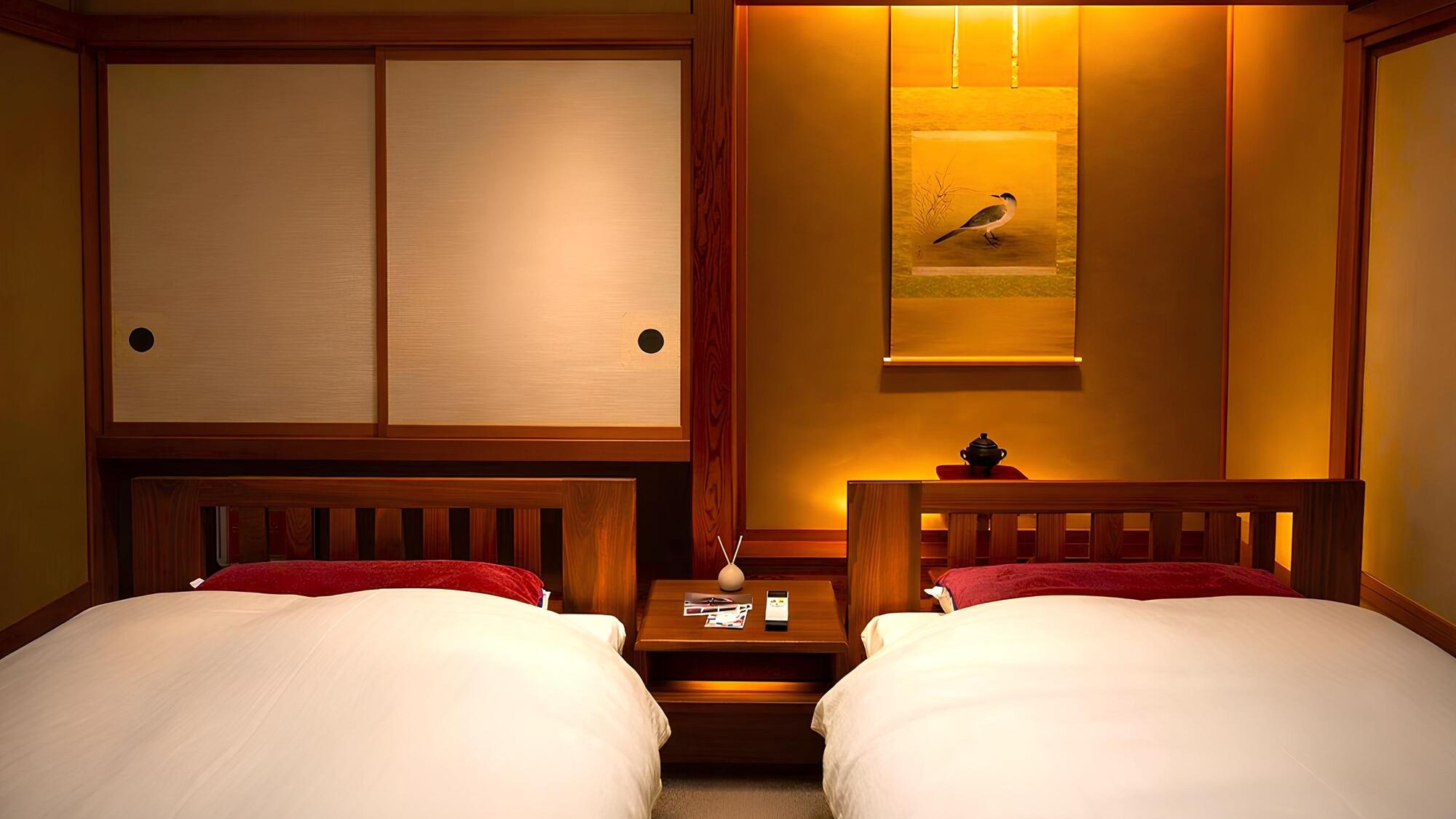 庭園特別室和室ベッドルーム檜風呂付