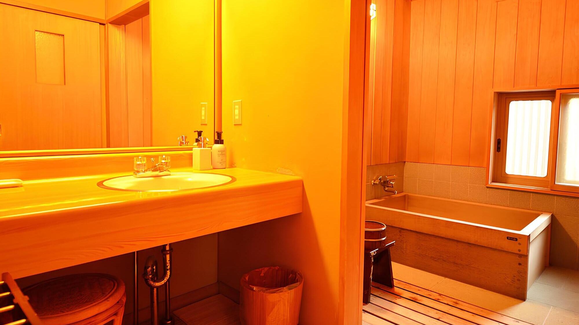 庭園特別室和室ベッドルーム檜風呂付