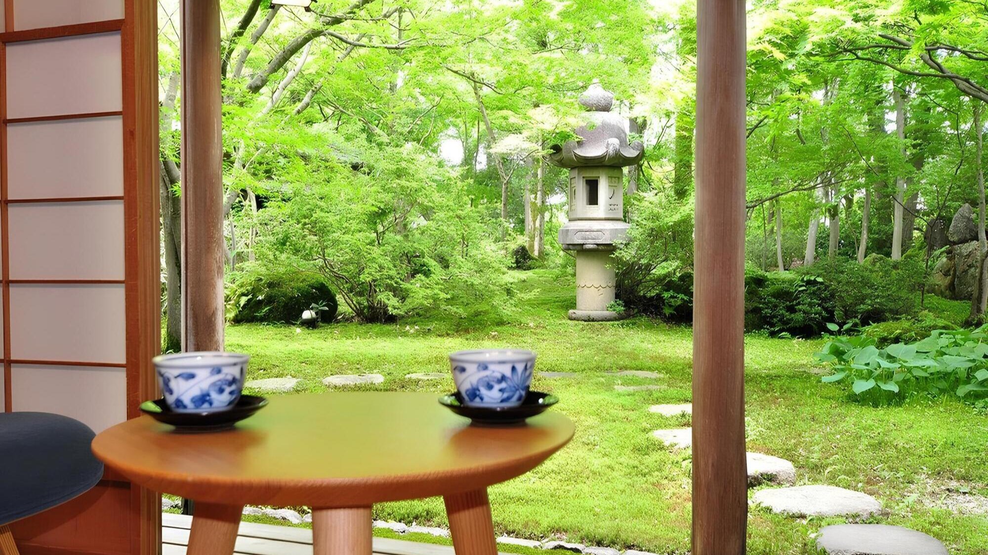 庭園特別室檜風呂付