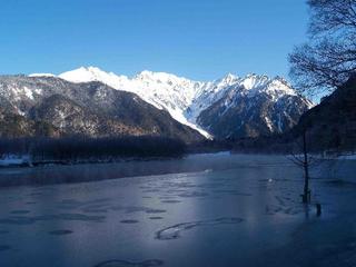 冬　上高地の冬