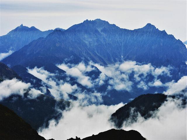 雲海と槍ヶ岳　穂高連峰　乗鞍岳より