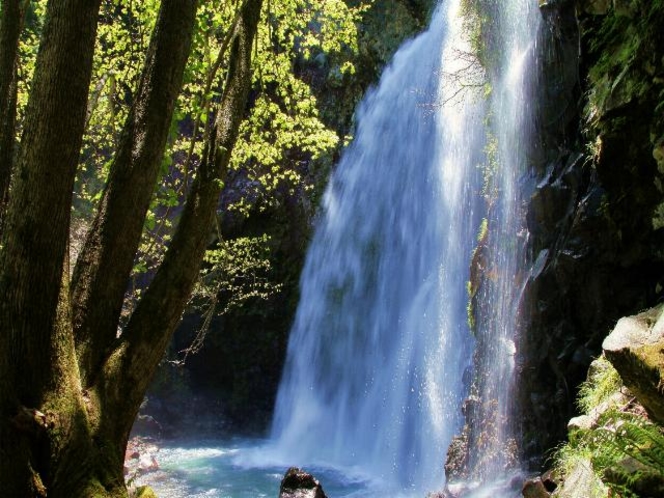 乗鞍高原　春の善五郎の滝