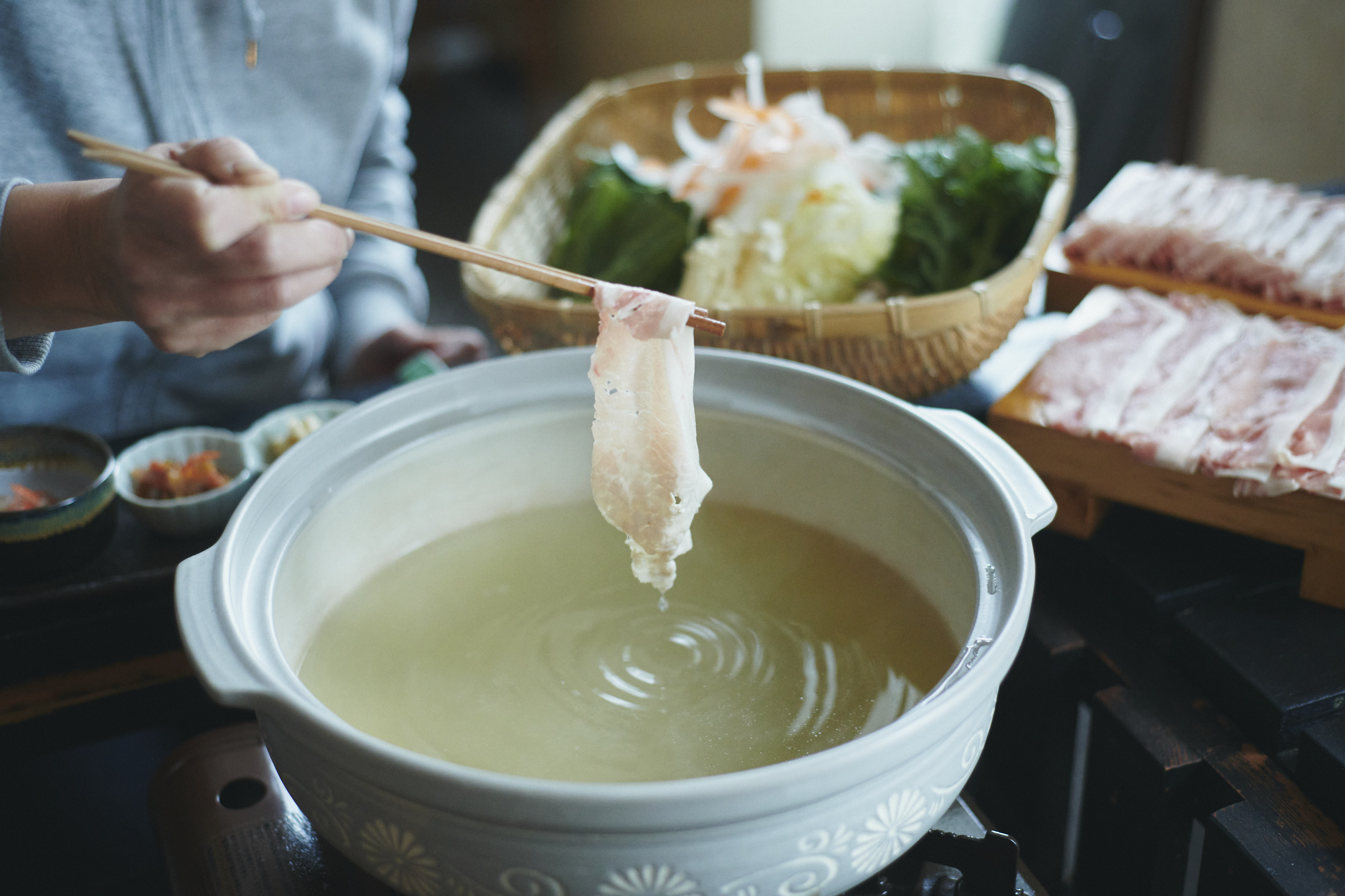 大山の恵みを凝縮！ 大山豚のヘルシーお茶しゃぶ