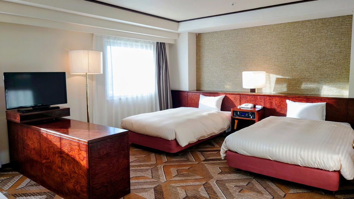 【広々】リニューアルしたラグジュアリーツイン。