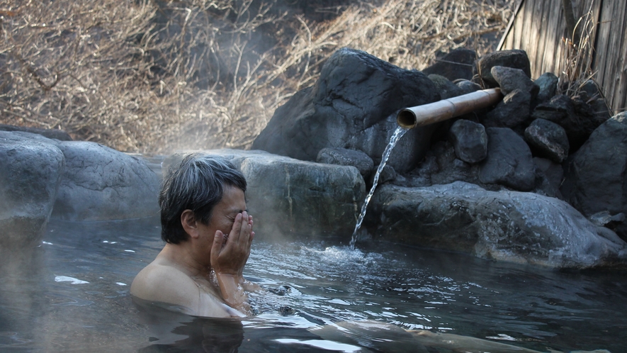 冬の露天風呂（男性）