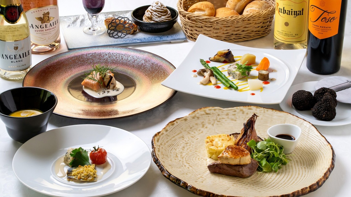 【フレンチ『風プレミアム』コース】☆肉と魚のWメイン×オールインクルーシブ☆