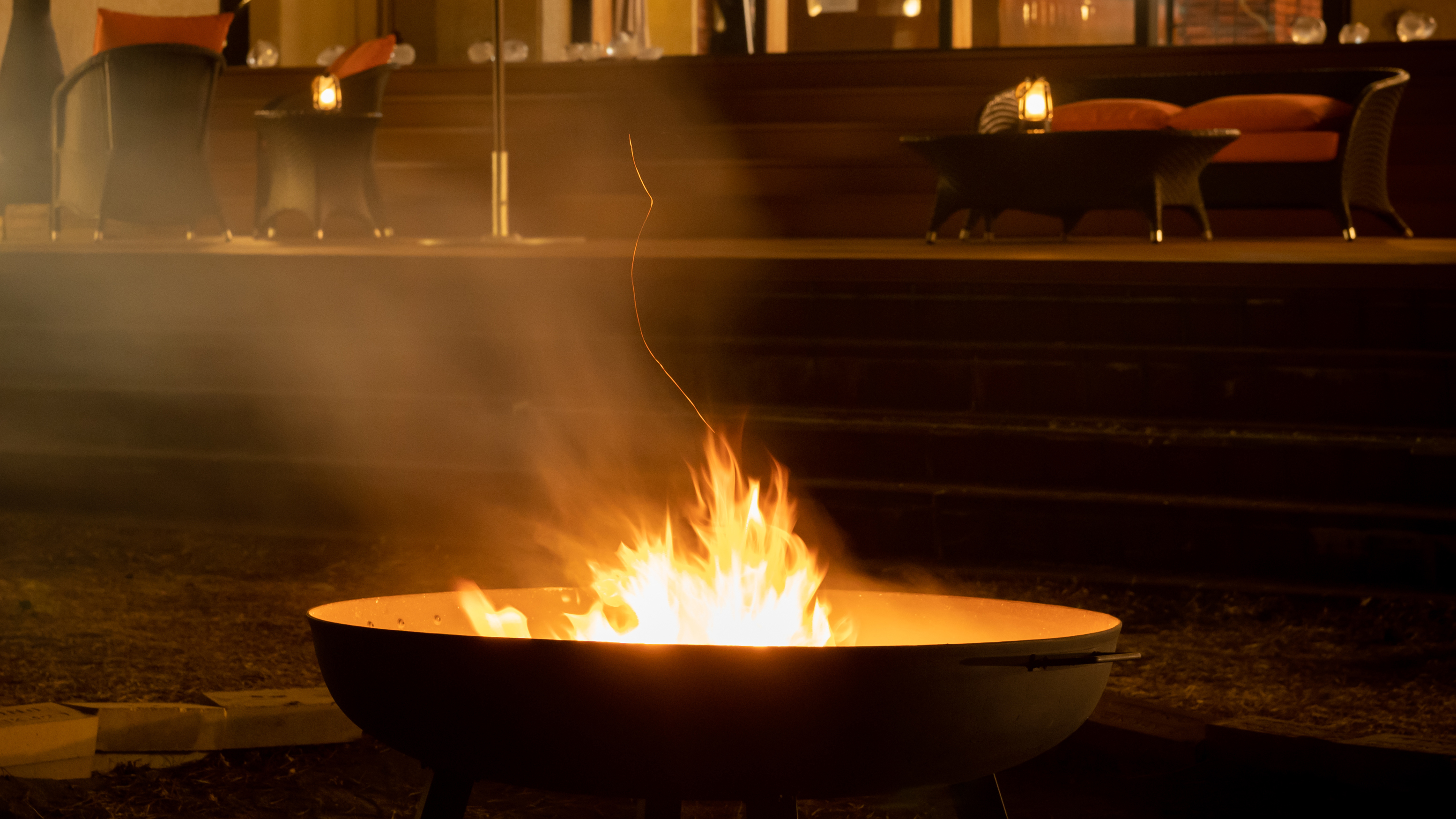 星見テラスの焚火（21時～22時）