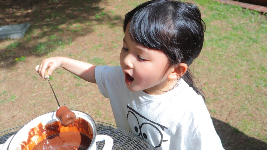 焼きマシュマロチョコレートフォンデュ