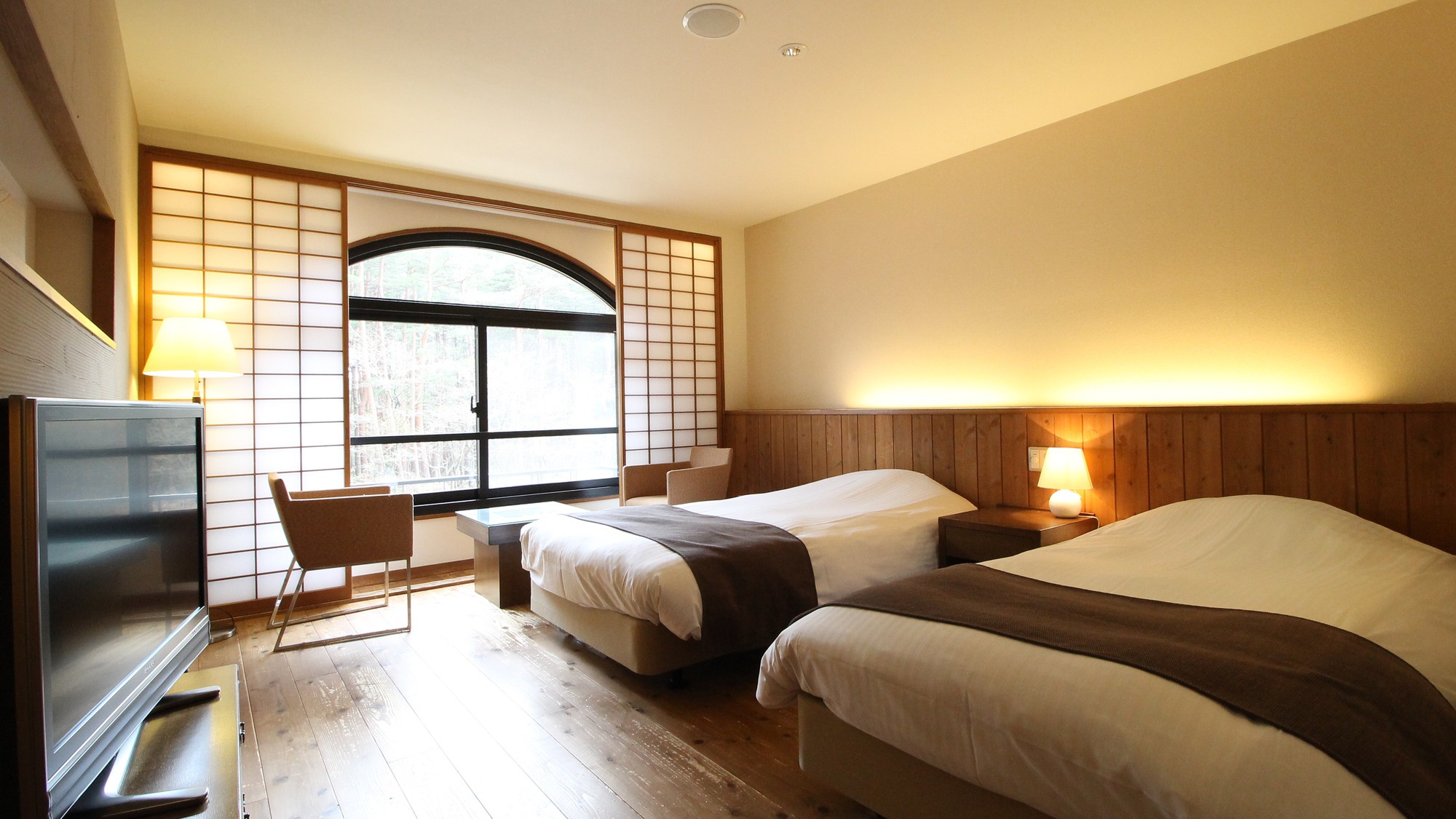 洋室ツインルーム（和モダン）