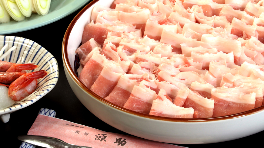 《牛しゃぶ＆豚しゃぶ食べ比べプラン》お刺身・茹でカニ付♪【1泊2食付】