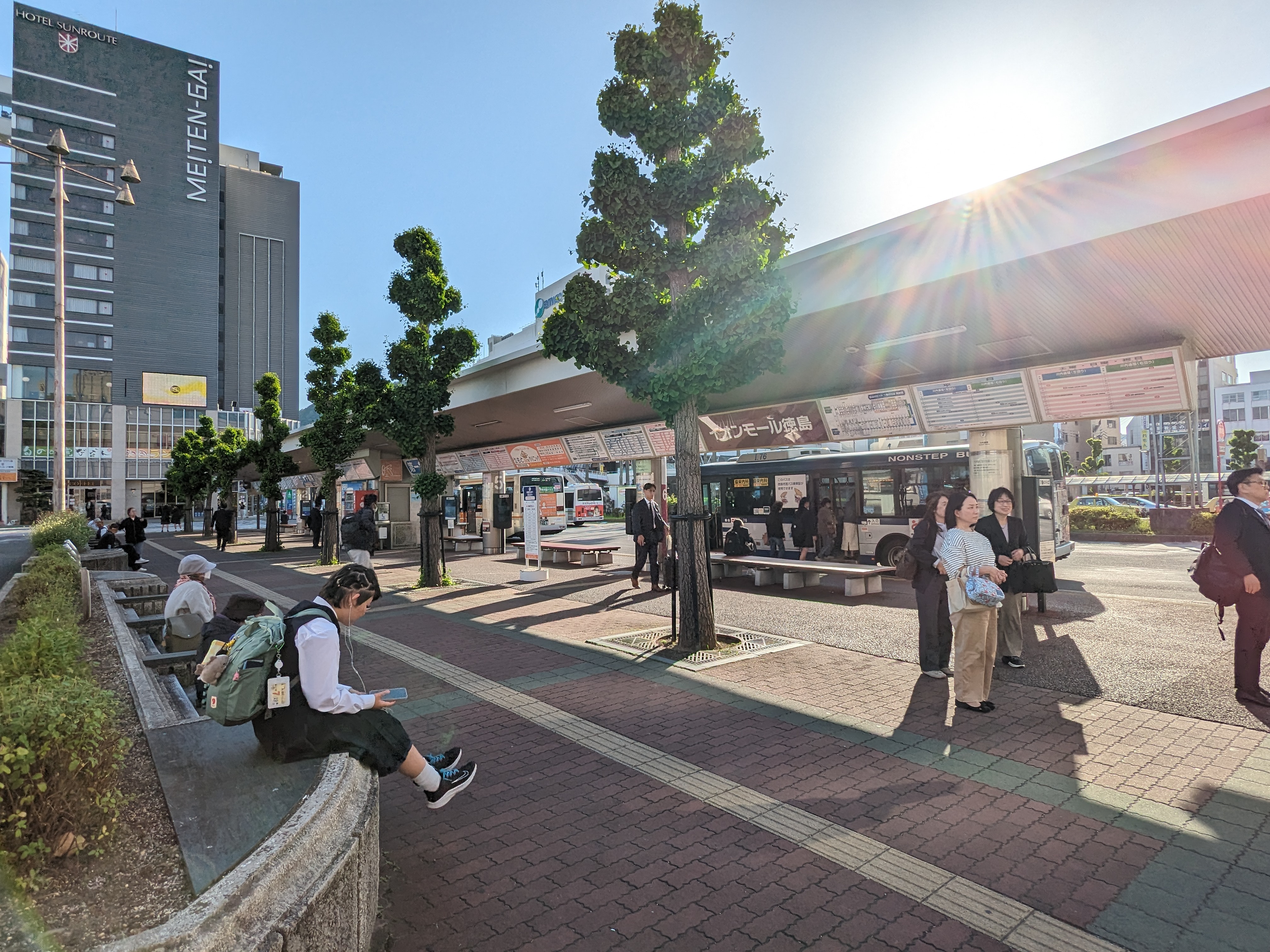 徳島駅前バス乗り場