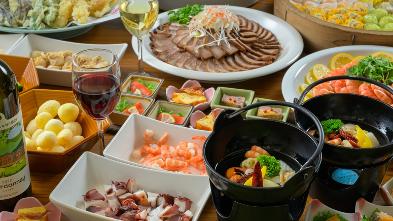 【さき楽45】10％OFF！季節のこだわりバイキング＜ライトプラン＞アルコール無し・ソフトドリンク