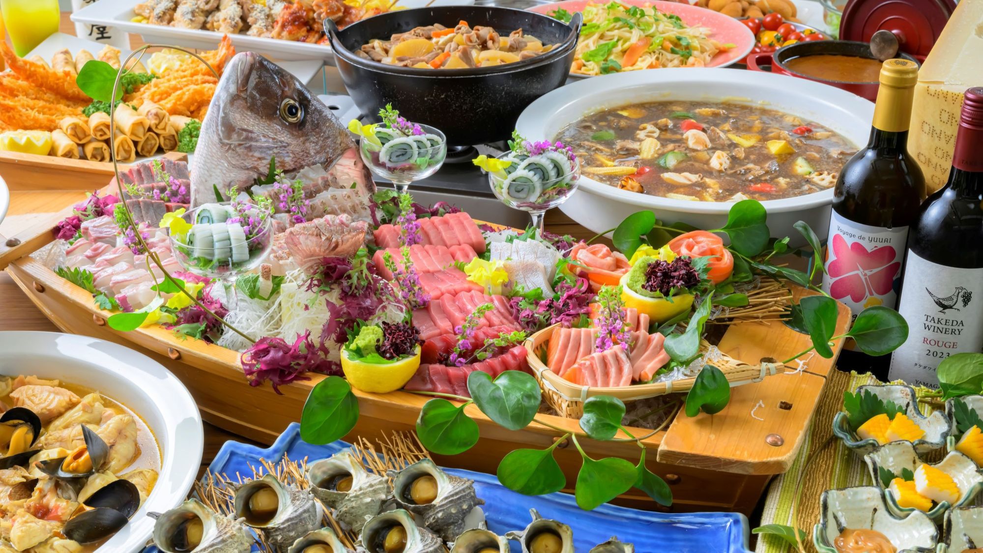 【季節のこだわりバイキング〇スタンダードプラン】夕食アルコール飲み放題〇ライブキッチンも人気！