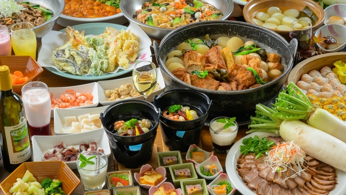 【直前割】お日にち限定＜季節のこだわりバイキング〇スタンダード＞夕食アルコール付き