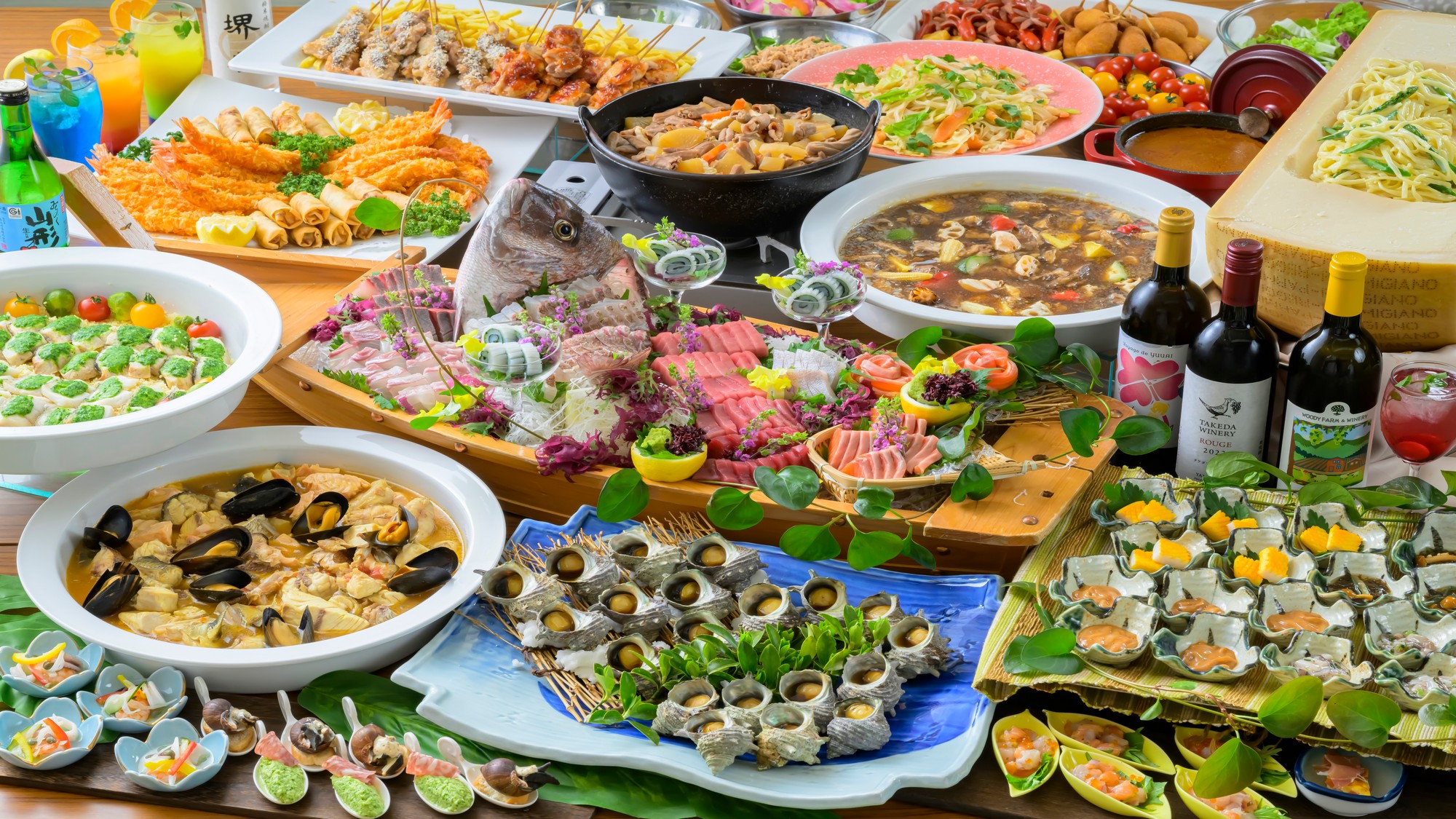 「山の幸」と「海の幸」が一堂に会する夏の食の祭典。【夏祭り気分のごちそうバイキング】