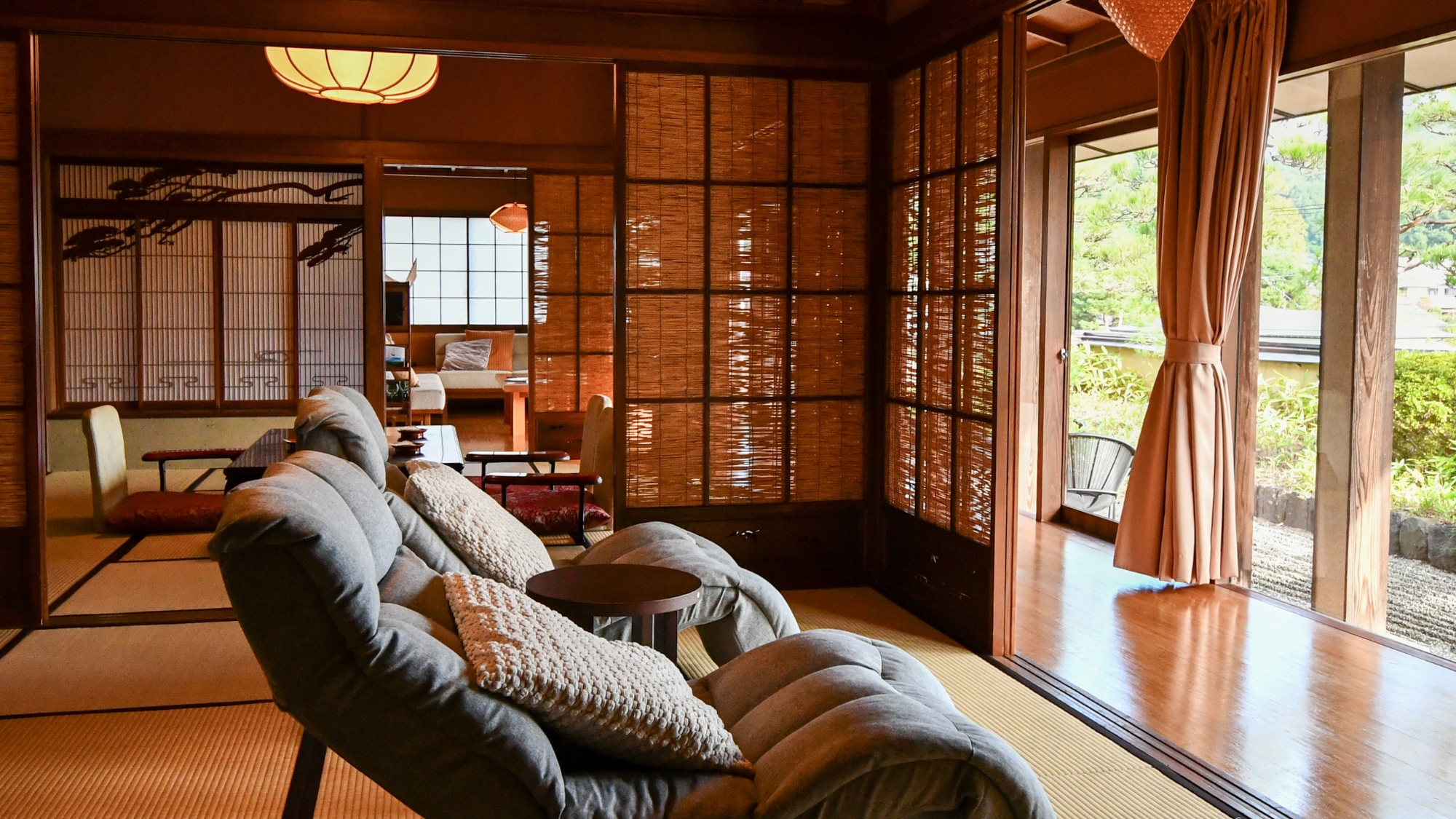 【仙渓園「桧」温泉桧風呂付】2025年10月、リニューアル。日本の和の趣と粋を感じて体感する客室。