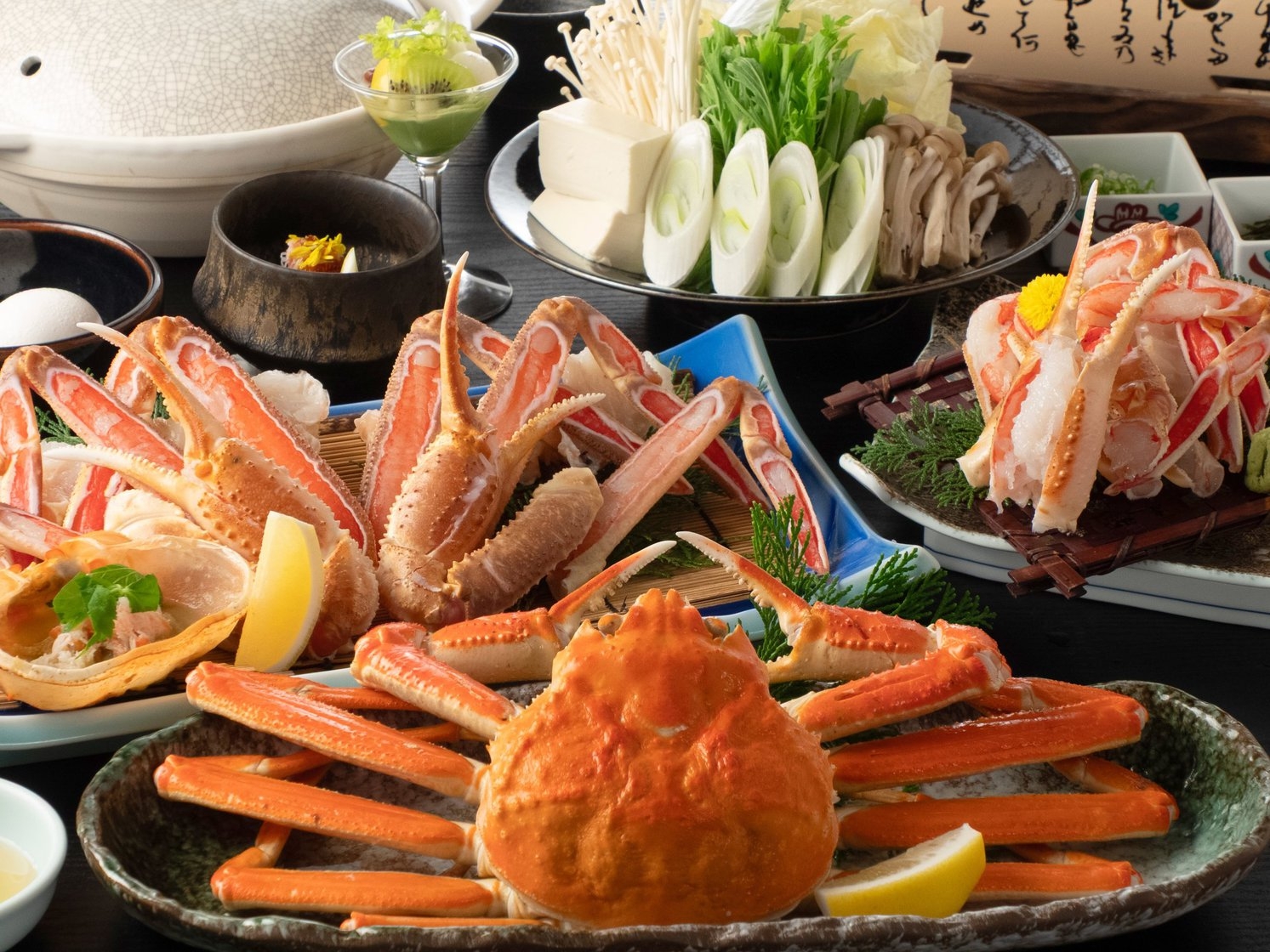 カニ三昧コース｜料理長厳選ずわい蟹約2.5杯使用