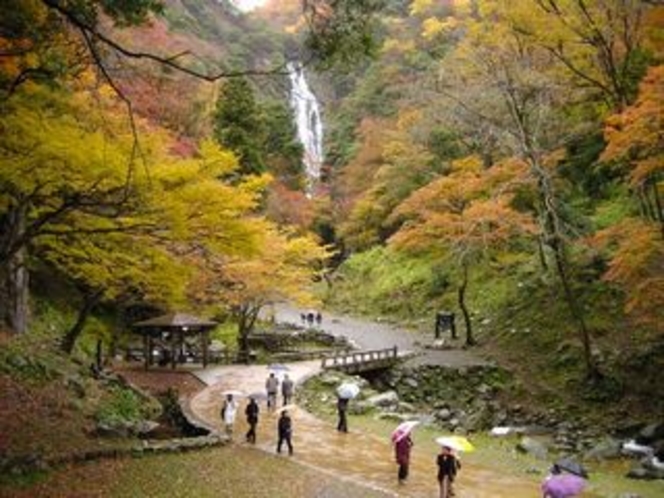 神庭の滝・紅葉風景