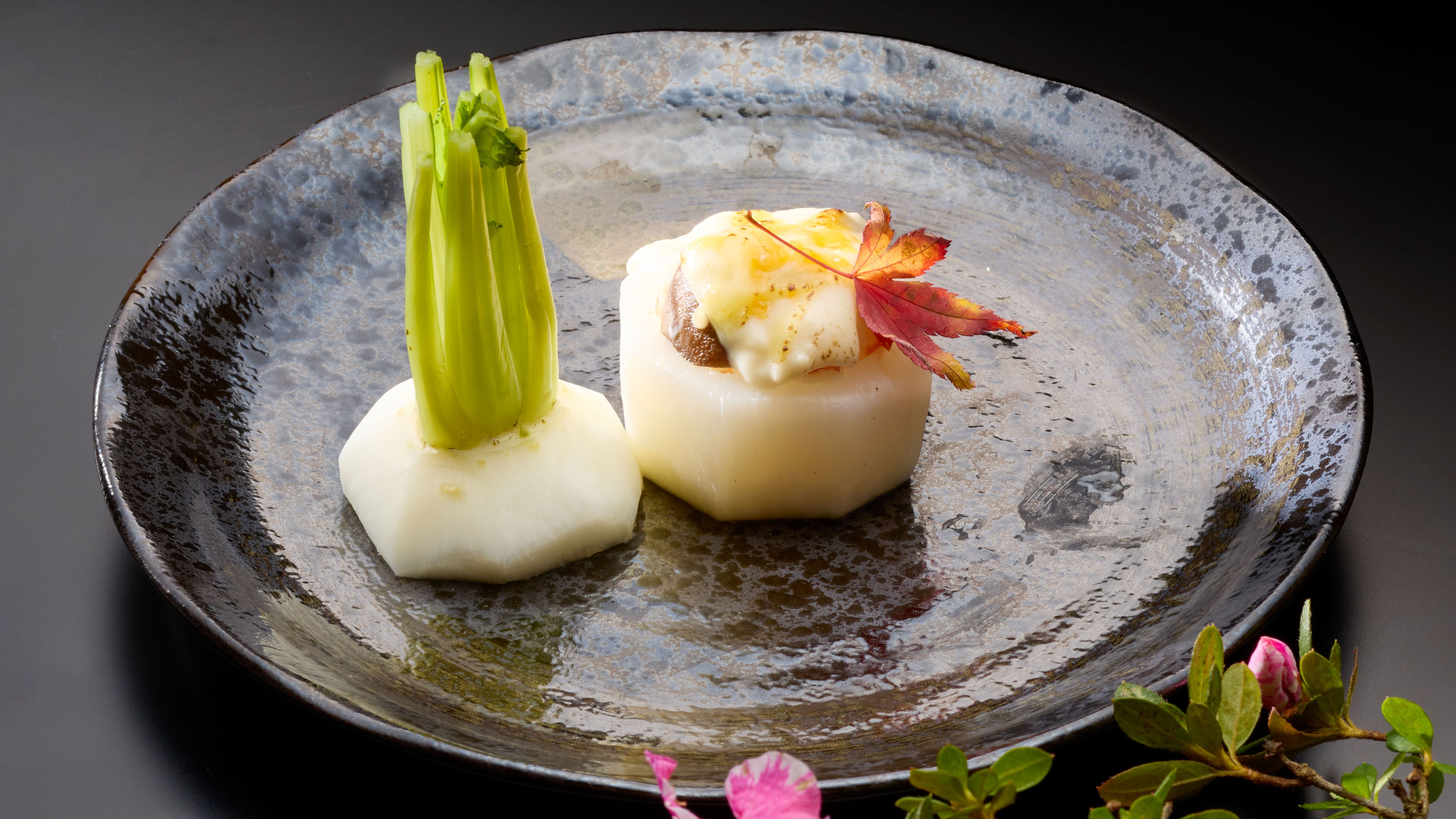 【ご夕食】熊野絢爛割烹-白龍-／焼肴＜蕪の雪見焼き＞