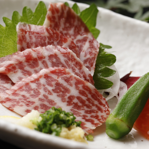 Kumamoto's specialty horse meat (photo is an example)