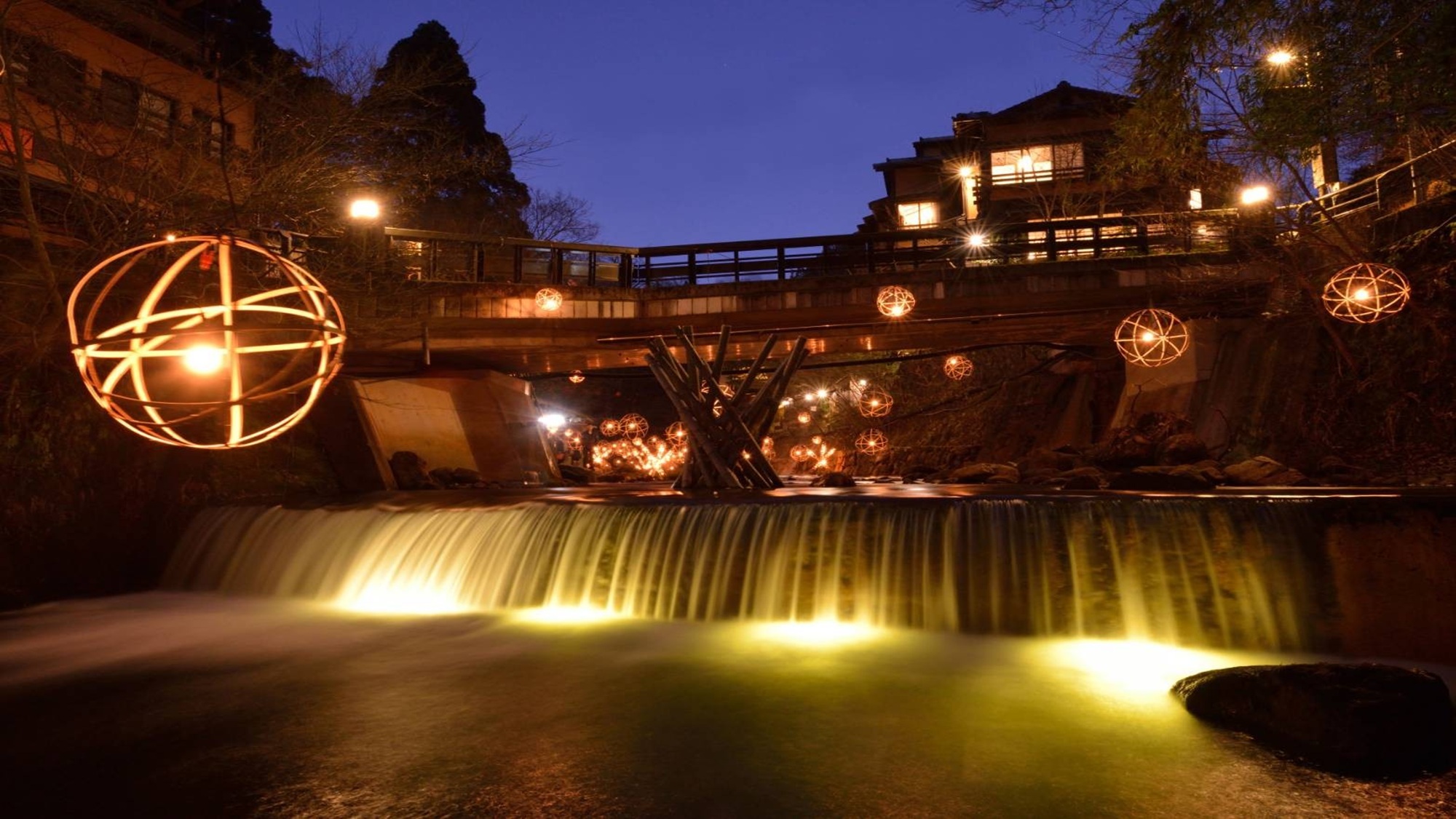 冬の黒川温泉【湯あかり】