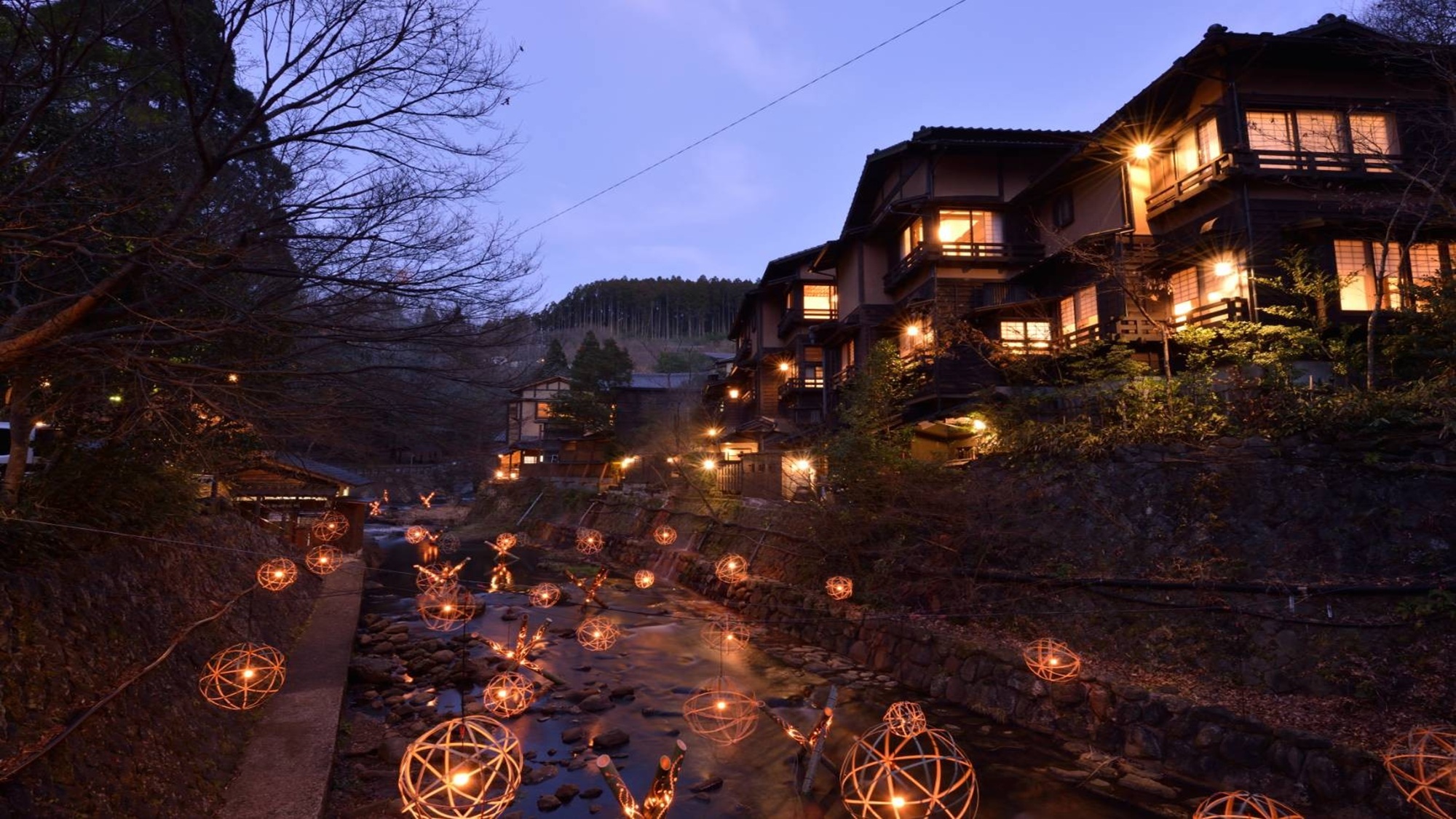 冬の黒川温泉【湯あかり】