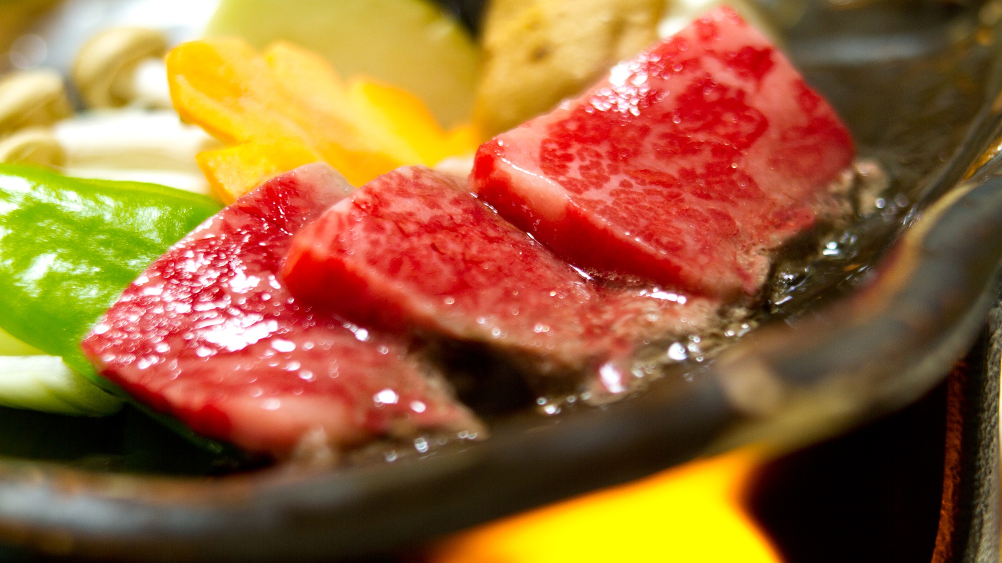 本館客室　季節の会席料理（陶板焼き）