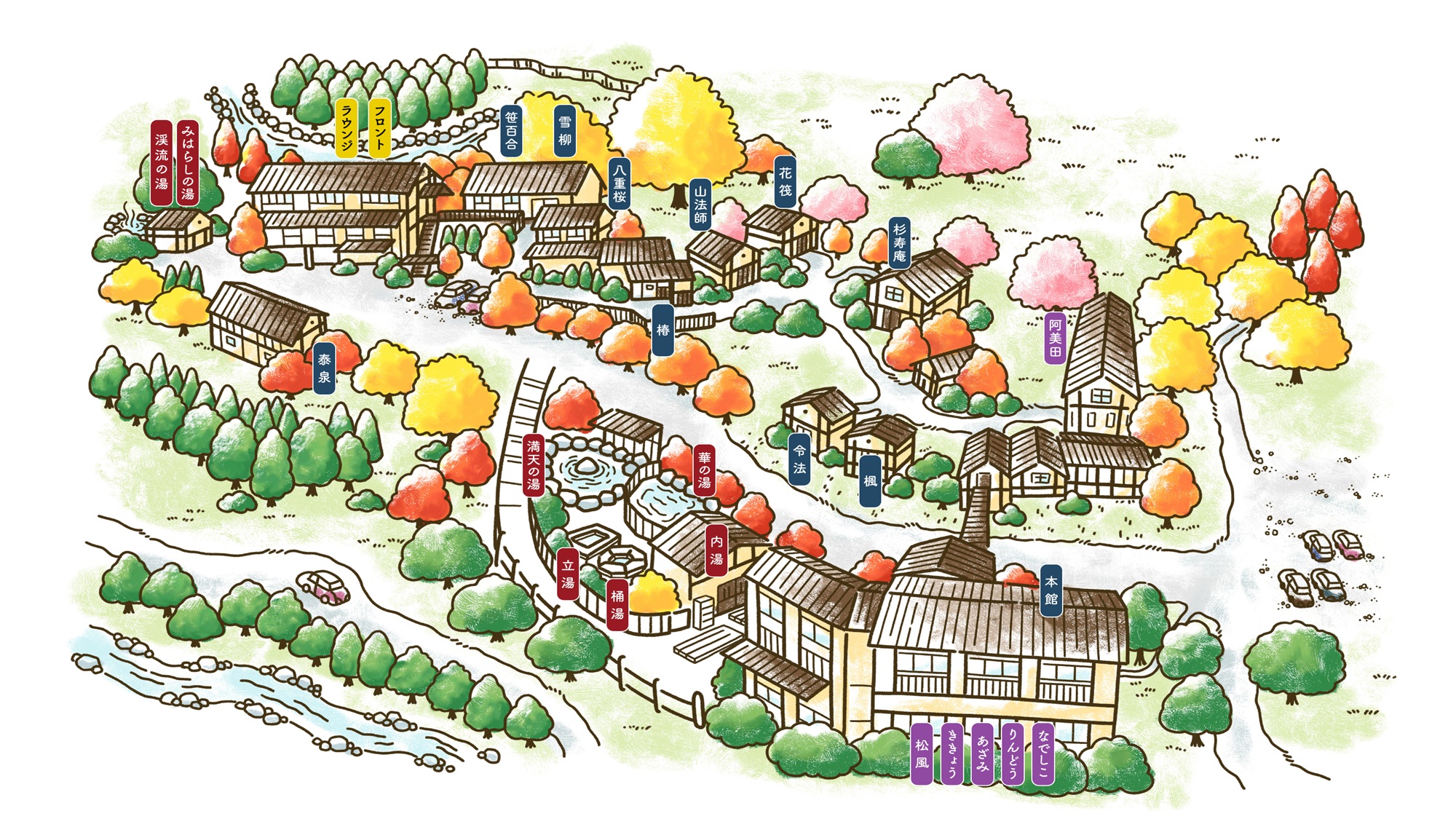 樹やしき　案内図