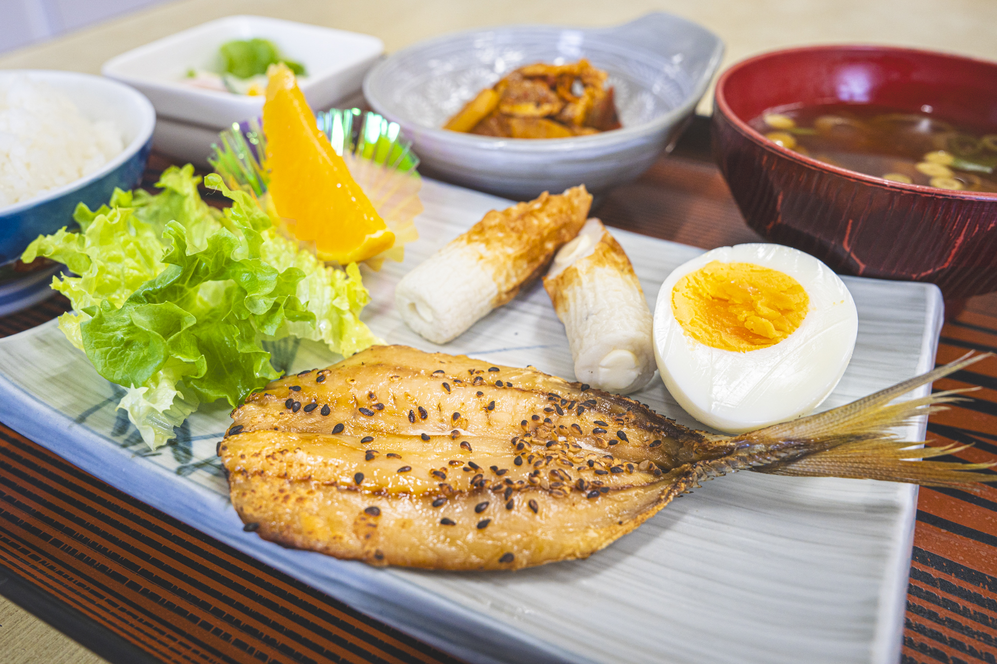 朝食メニューの一例