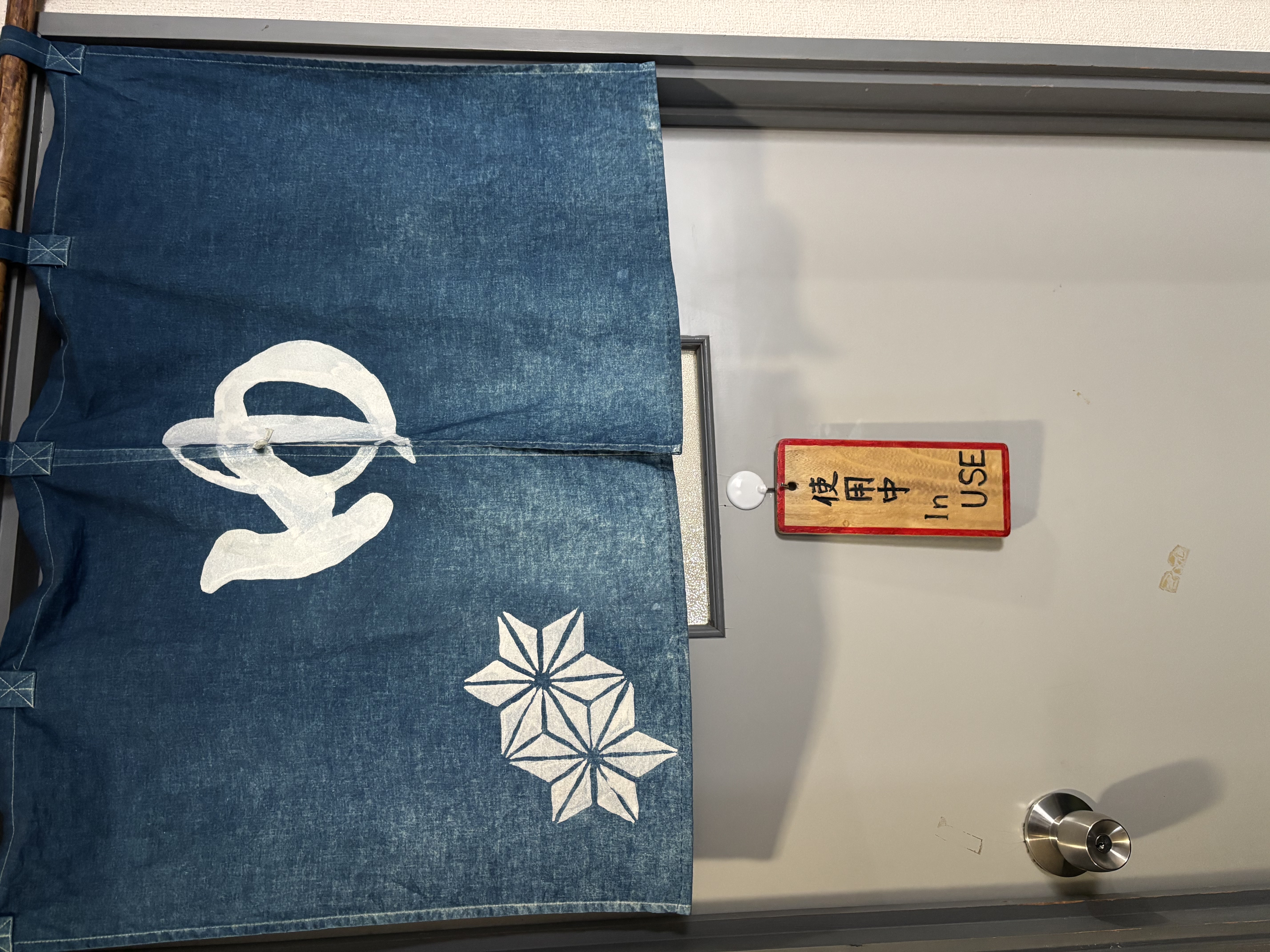 札を使用中にして貸切状態に♪