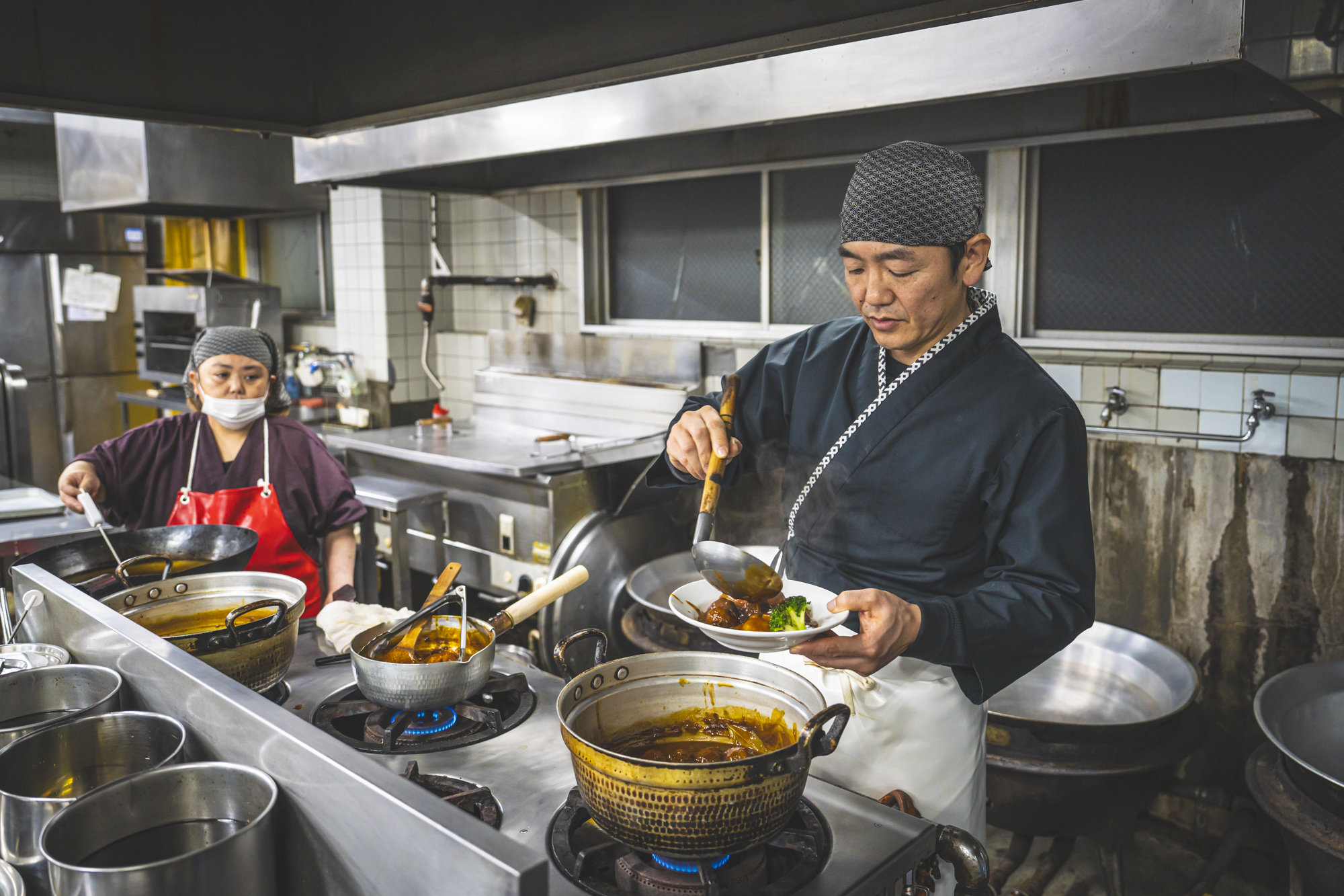 料理は職人の手仕込み
