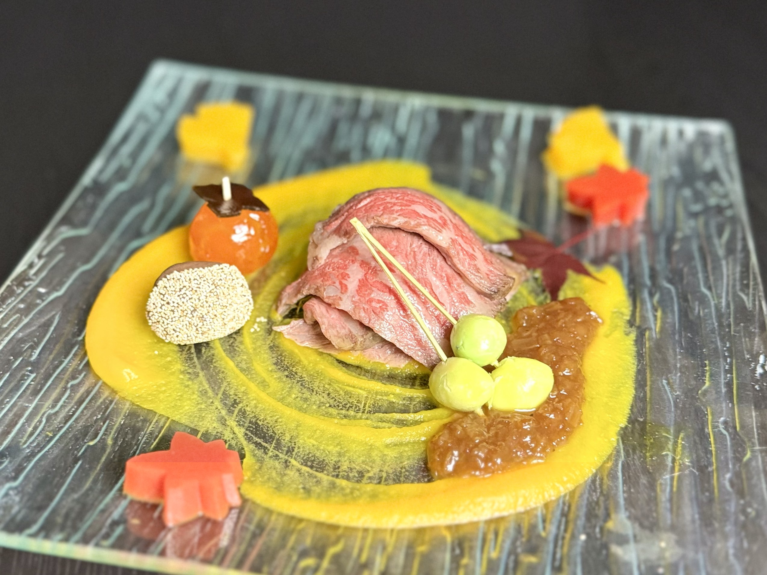 信州牛サーロインのロティ-吹き寄せ風-