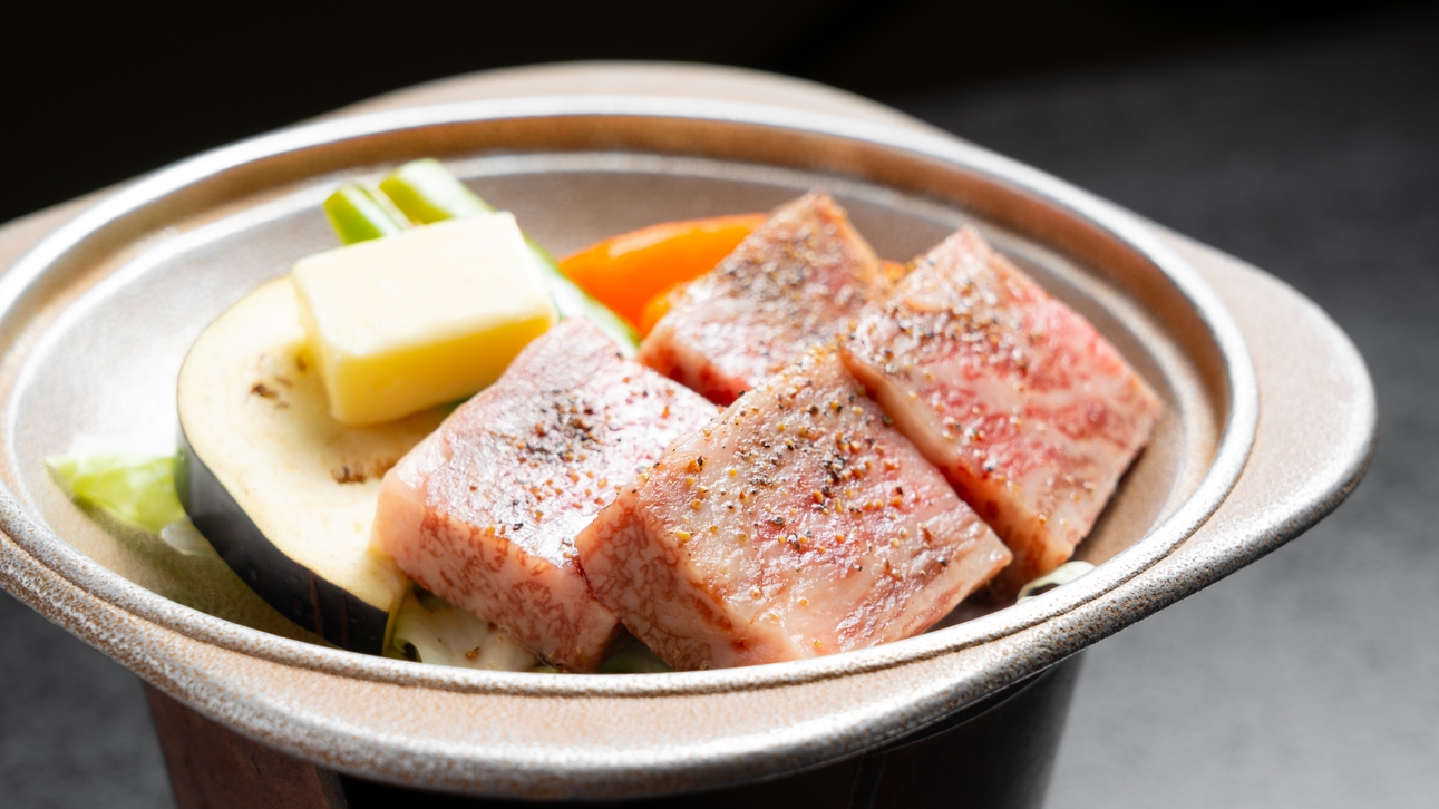 【スタンダード・展望レストラン】海の幸に追加♪肉汁ジュワ〜ッ！とろける◆山形牛ステーキ80ｇ◆