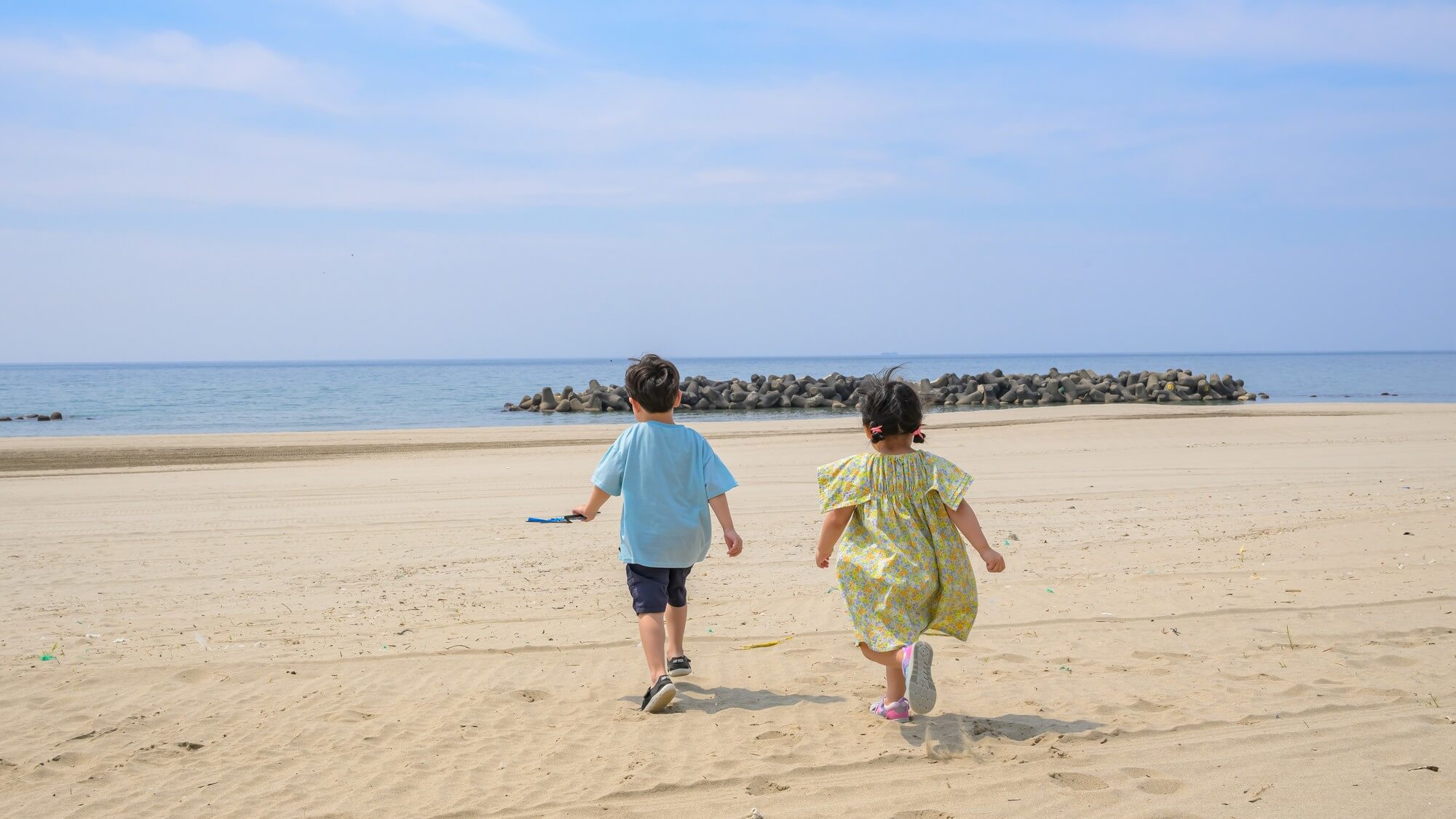 【湯野浜海岸】当館から砂浜まで徒歩1分！海水浴三昧でお子様大満足！