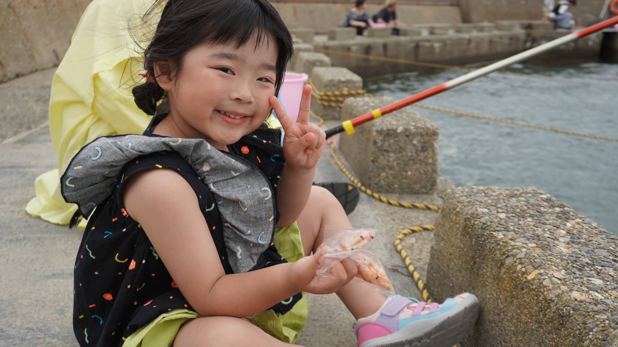 【由良海洋釣り堀】お車約20分。釣りの醍醐味満喫！初心者も安心の貸し竿あり。