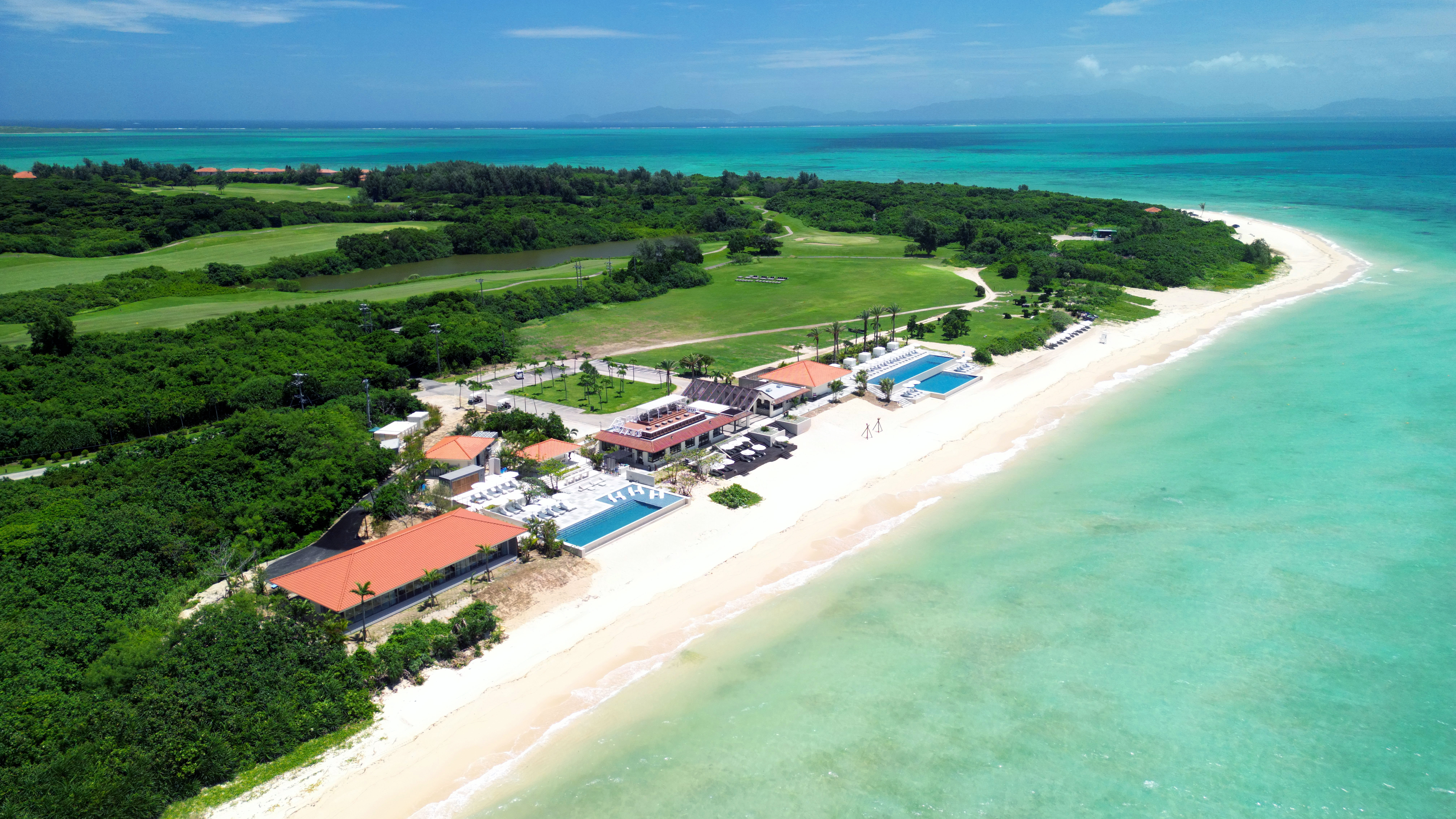 ビーチエリア全景