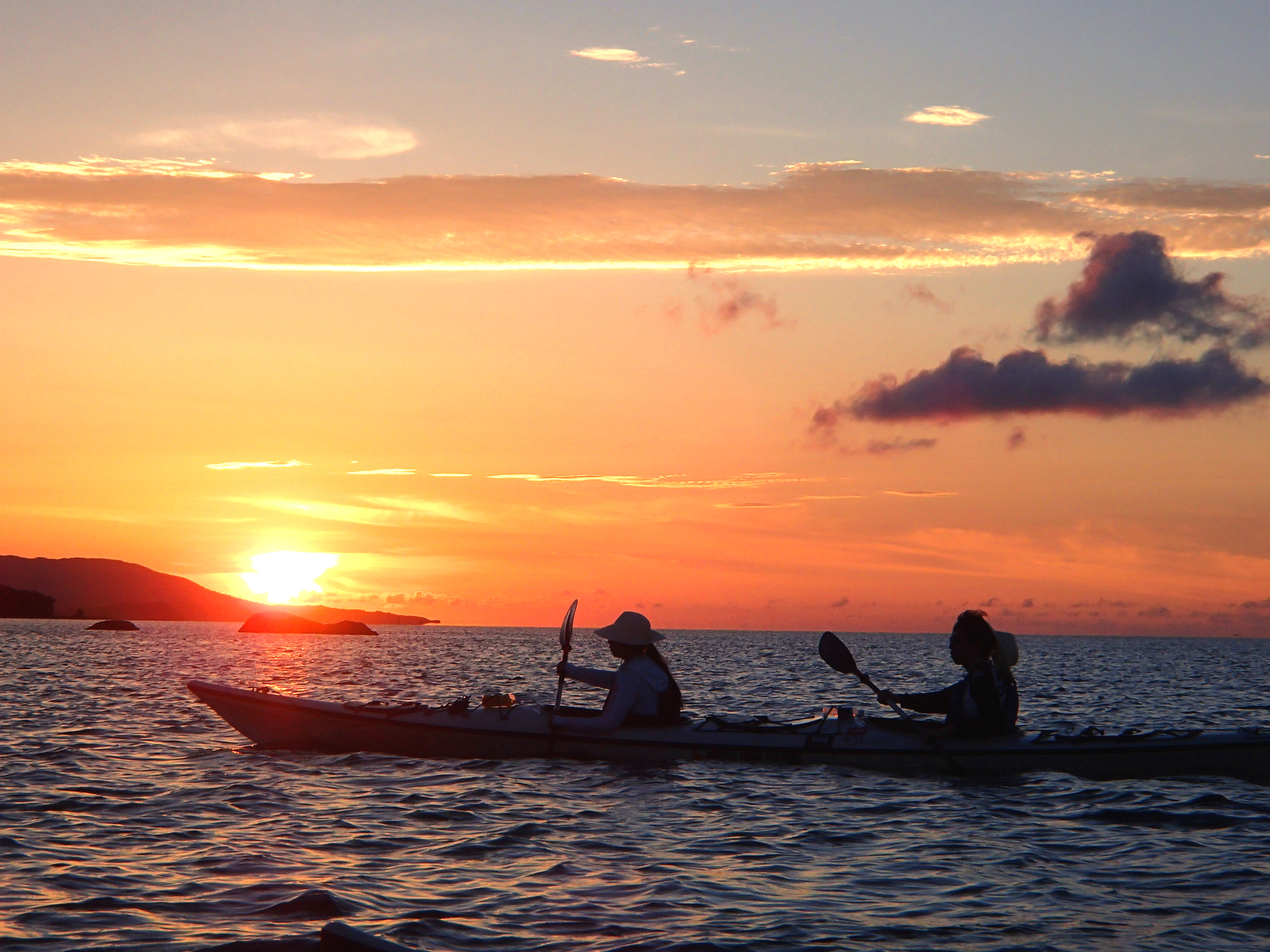 夕暮れカヤック