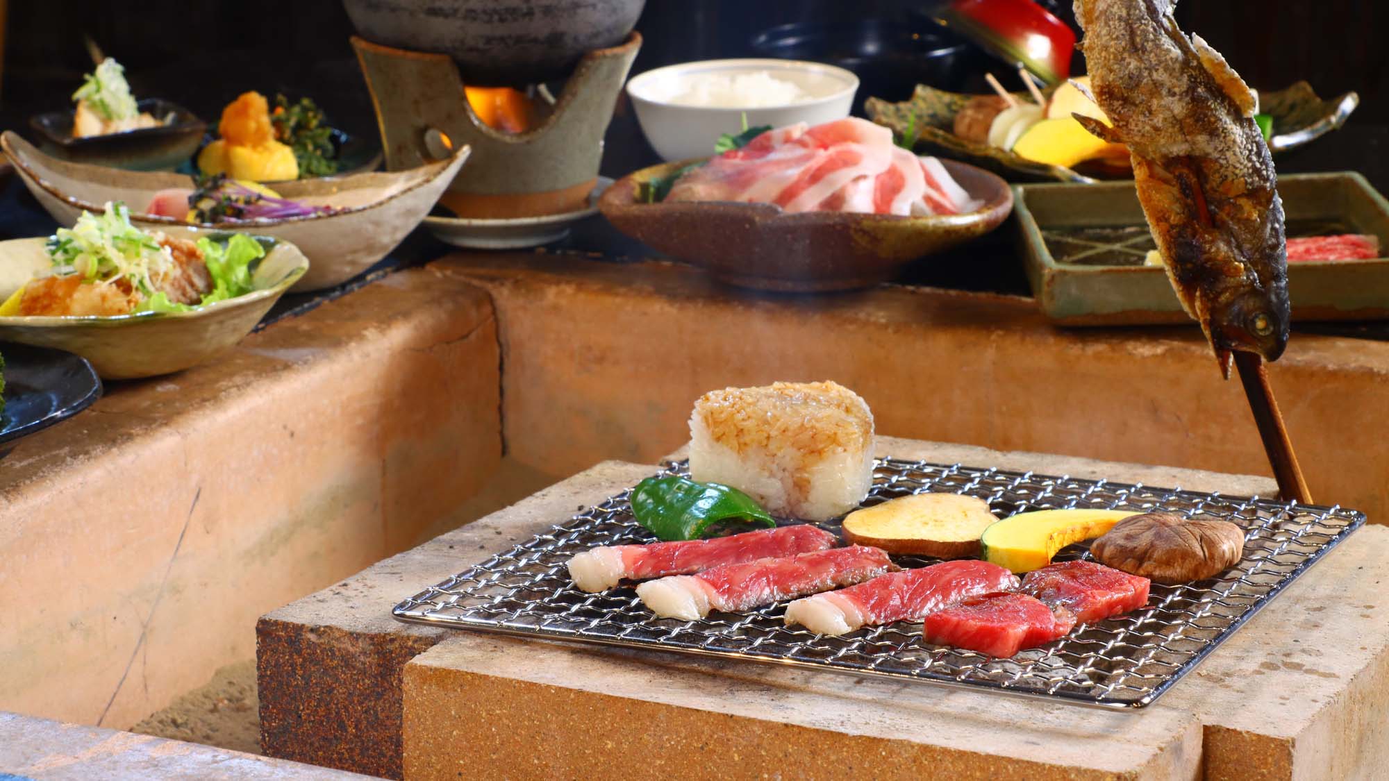 炭火焼き付会席