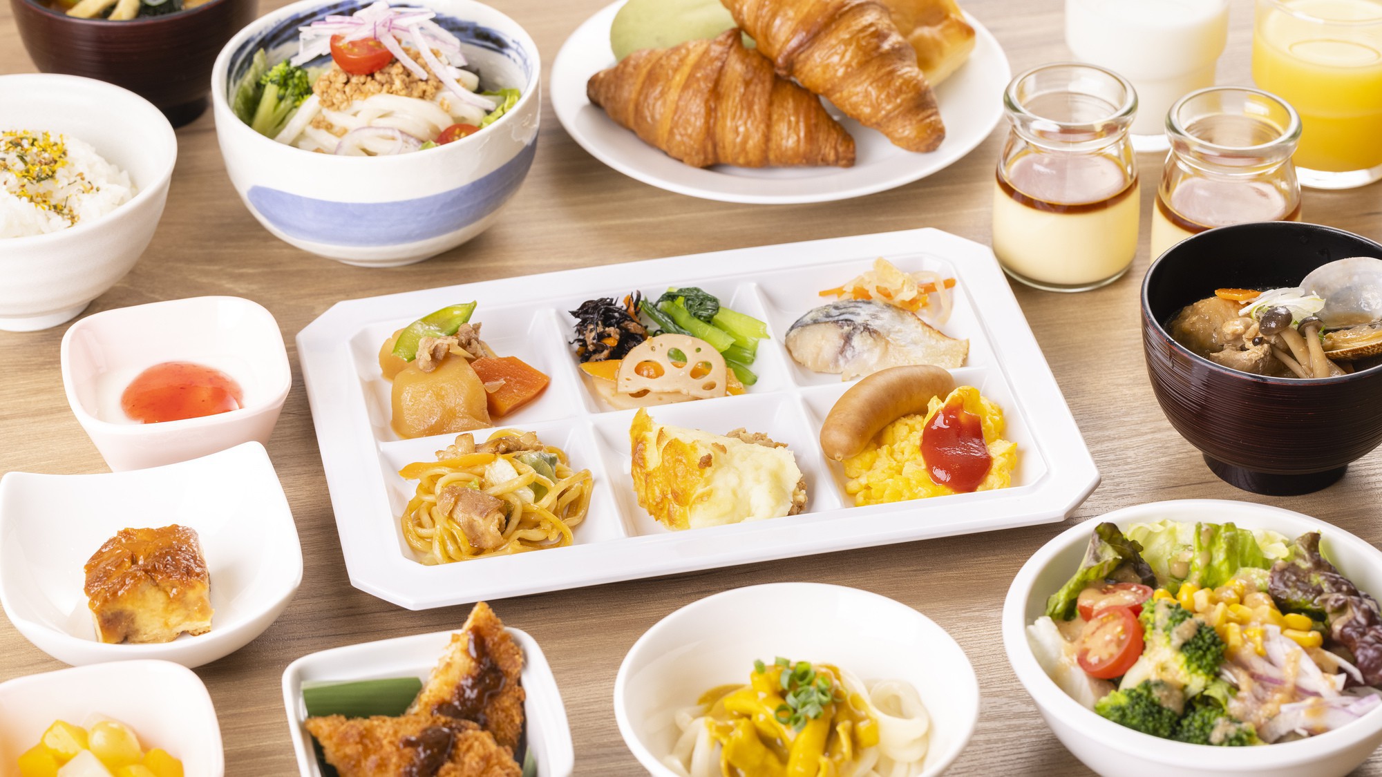 【10％OFF】【楽天スーパーSALE】ご当地メニューが豊富な和洋ビュッフェ朝食付きプラン