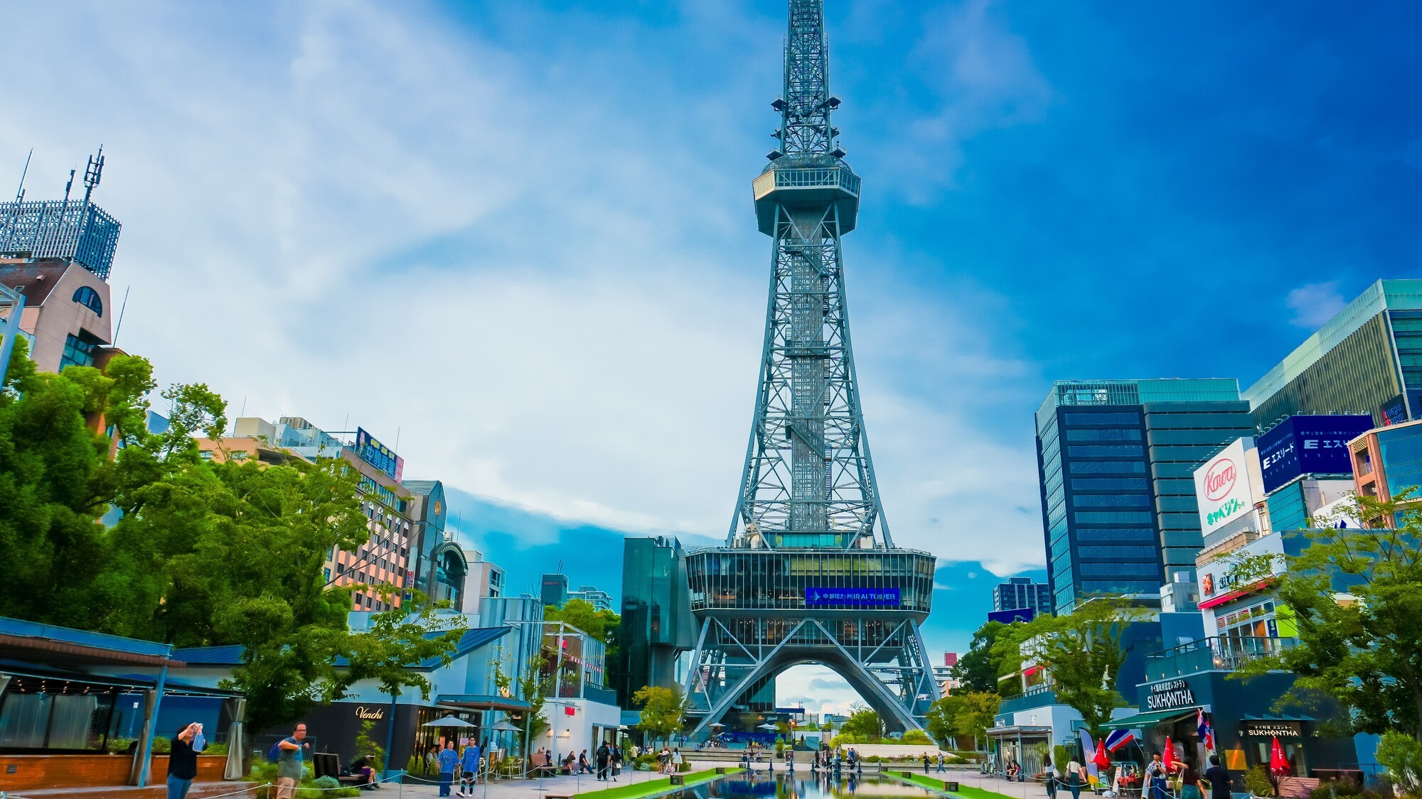 中部電力 MIRAI TOWERとHisaya-odori Park