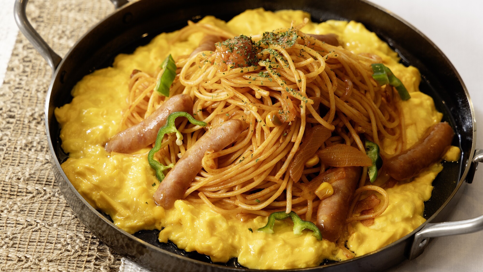 【朝食】鉄板ナポリタン