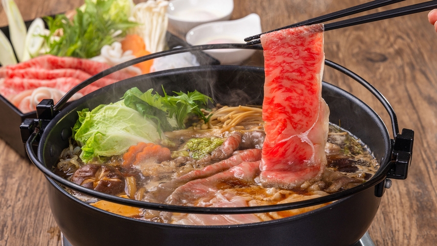 ■年末年始■【朝食・夕食付】お部屋で豪華にすき焼きプラン