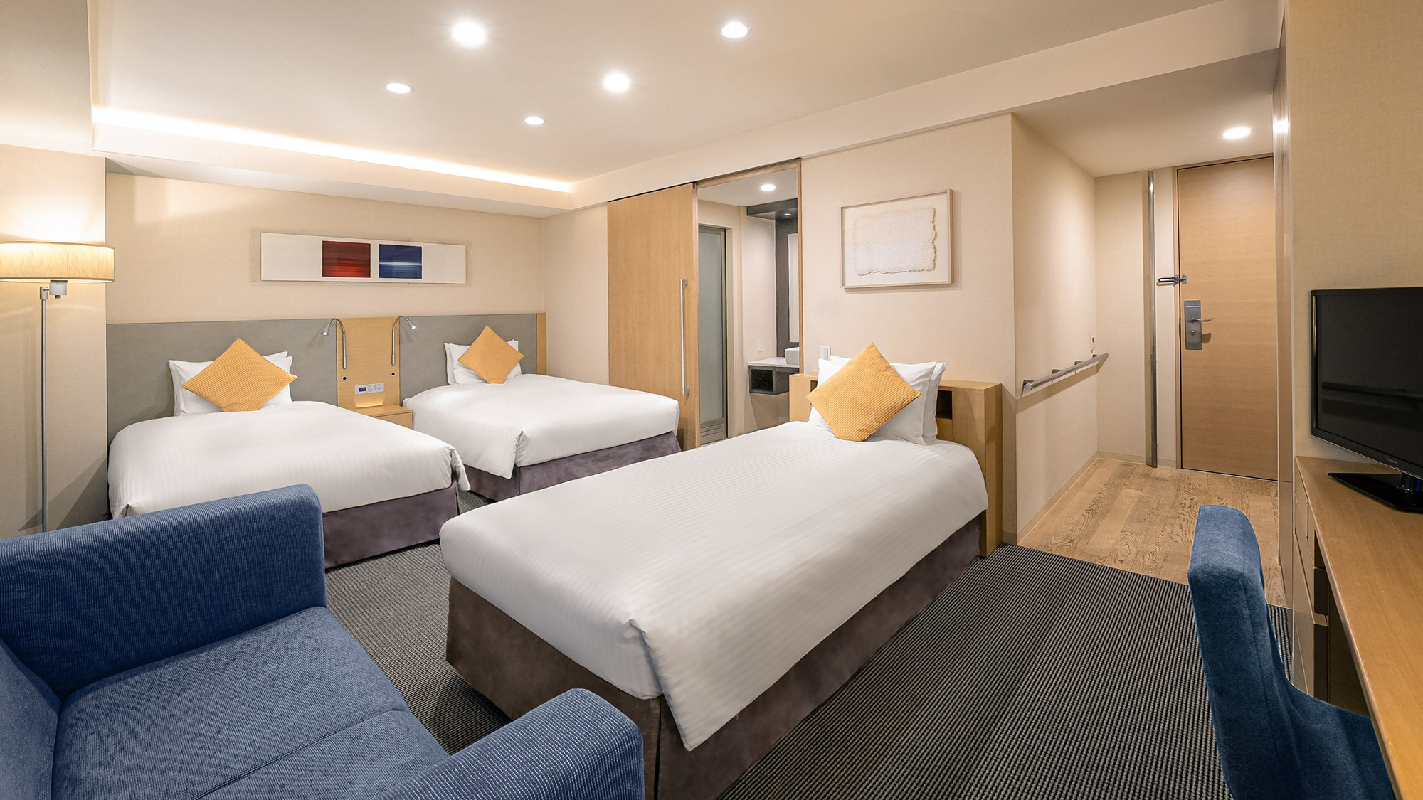 ユニバーサルツインルーム(3名仕様)