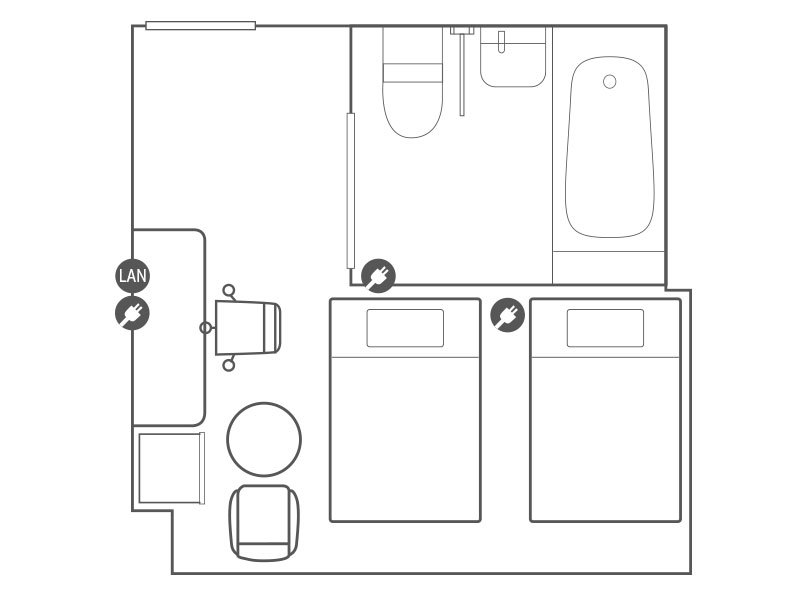 ユニバーサルルーム見取り図