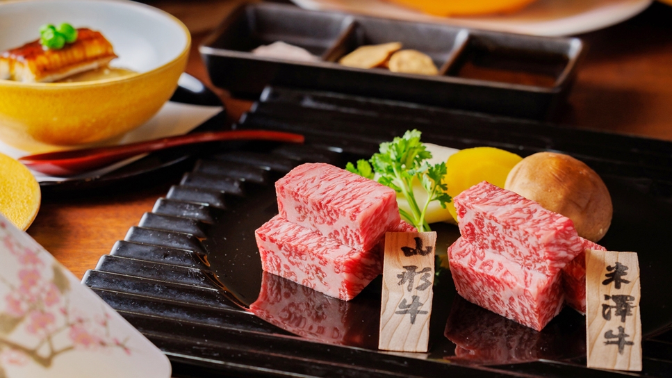 【米澤牛と山形牛の食べ比べ】肉好きのお客様一推しプラン
